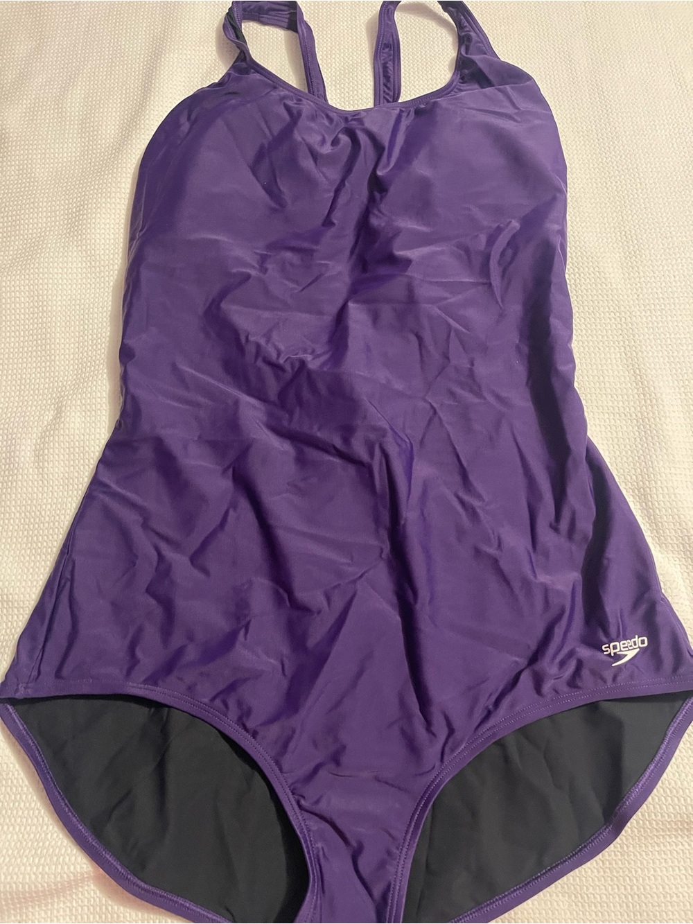 Speedo Purple Racerback One-Piece Swimsuit
